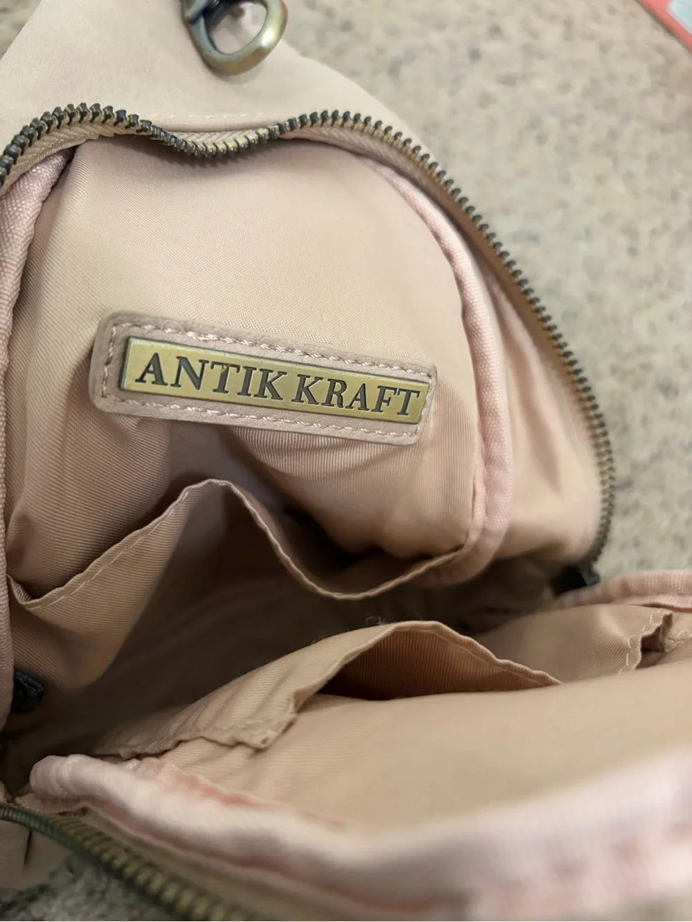 Antik Kraft Tasha Webbing Strap Sling Bag Crossbody Rose